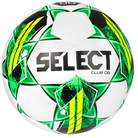 SELECT Club DB V22 Soccer Ball, White/Green, Size 5