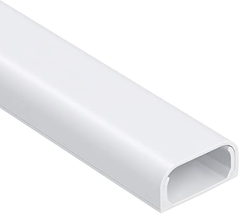 ZhiYo 73 Cord Covers for Wires on Wall, White Cord Hider, 0.95 W x 0.47