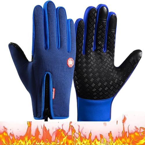 LSNTUU Freezer Thermo Handschuhe, Freezer Thermo-handschuhe, Freezer Pro Handschuhe,Wind & Wasserdichte Wärmehandschuhe Mit Wasserabweisender Beschichtung Und Touchscreen-Funktion (M,E)