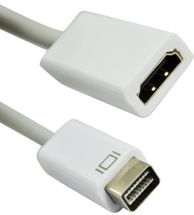 Cable adaptador de vídeo Mini DVI macho a hembra AD-MDVI-