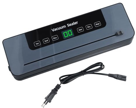 Focenat Maquina Vacio Alimentos, Envasadora al Vacio Alimentos, Envasadora al Vacio Profesional, Envasar al Vacio Maquina con Cortador de Película, Maquina de Envasado al Vacio para Alimentos