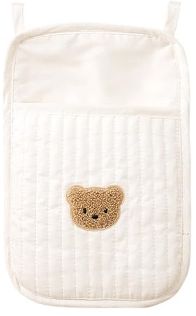 Vibhgtf Baby -Nacht -Aufbewahrungstasche - Babybett -Aufbewahrungstasche, Speicherbeutel Des Babybettbettbetts | 2 Taschen | Cradle Accessoires, Nachtler, Reichweite