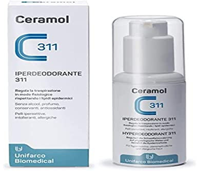 Ceramol 311 Iperdeodorante, Senza profumazione - 75 ml