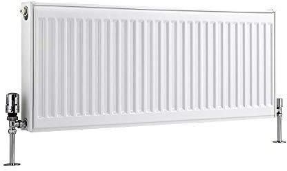 Milano Compact White Type 11 Horizontal Single Panel Convector Radiator - 400mm x 1000mm