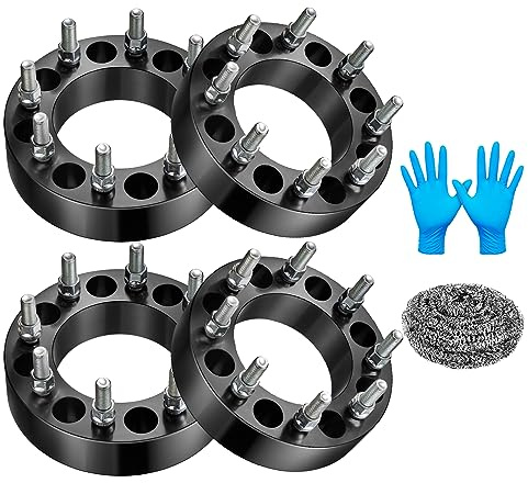 BDFHYK 8x170mm Wheel Spacer 2 inch (50mm) Compatible with F250 F350 Super Duty 2003-2018,Excursion 2003-2005 M14x1.5 87.1mm Hub Bore Compatible with 03-05 Excursion, Set of 4,Not Hubcentric