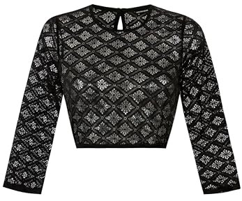 Stockerpoint Damen Holly Dirndlbluse, schwarz, 34