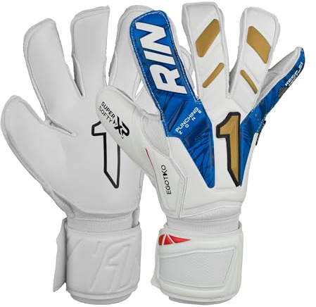 Rinat Guante de Portero Egotiko Vengador Prime, Blanco/Navy Azul, Unisex Adulto