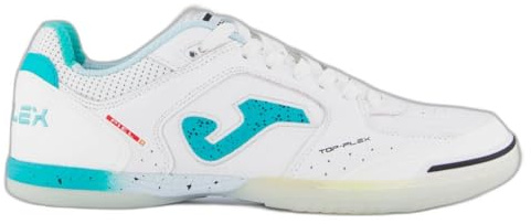 Joma Zapatillas Futsal, 35-47, Durabilidad y Agarre Superior para Juego Interior - Blanco Turquesa