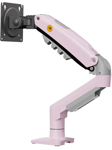 Ergosolid Support Écran PC Moniteur, Bras Articulé Ergonomique Ressort à Gaz, 17-30 Pouces, VESA 75mm et 100mm, Rotatif à 360°