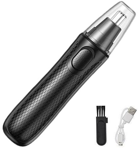 Tagliapeli per naso Tagliapeli nasali impermeabili ricaricabili tramite USB con lame a doppio taglio per uomo 4, 8x0, 9 pollici per naso, nasali per uomo, per, H
