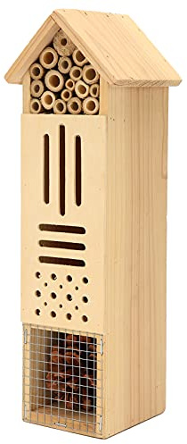 Sonew Maison en Bois Suspendue pour Abeilles, Hôtel pour Fournitures de Jardin Extérieur, Abri pour Abeilles, Papillons et