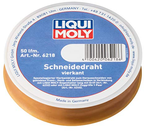LIQUI MOLY Schneidedraht vierkant | 1 Stk | Klebstoff | Art.-Nr.: 6218, farblos