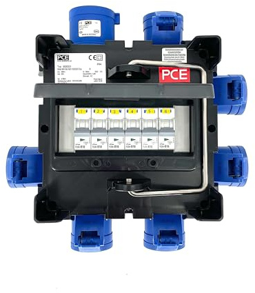 PCE IMST Distribution Box 32A 240V In, 6 x 16A Out (9030331)