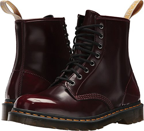 Dr. Martens Vegan 1460, Botas clásicas unisex para adultos, rojo (Cherry Red 600), 41 EU