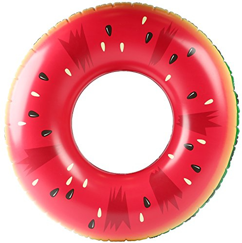 Ultrasport Schwimmring, Melone, XXL, Aufblasbar, Schwimmring für Pool Party oder Strand,100cm Durchmesser, stabilem PVC, phthalatfrei,Schnell aufgeblasen, leicht zu transportieren und verstauen