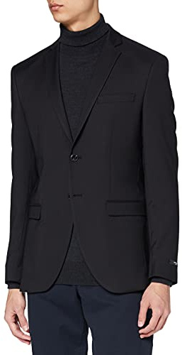 JACK & JONES herr jprsolaris kavaj noos Blazer, Schwarz (Black Black), 58
