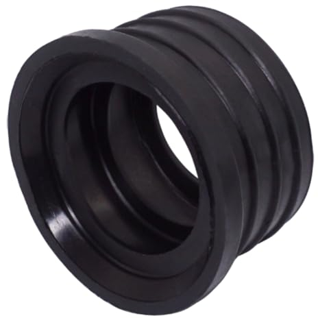 SKIR'CO Black 50 x 40 mm Rubber Sleeve for Drain Pipe - Pipe Connector, Adaptor, Reducer