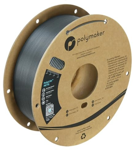 Polymaker PolyLite PETG - 1.75mm - 1kg - Dark Grey