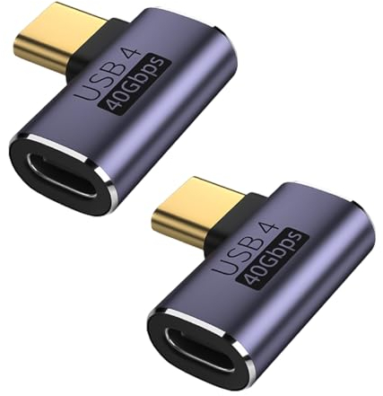 AOUZOVLI 2 connettori USB-C 90 gradi adattatore angolo
