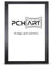 PCH[art] Bilderrahmen New Alaya | Farbe: Schwarz | Größe: 80x90 cm | zeitloser und schlichter Rahmen für Poster, Fotos und Portraits