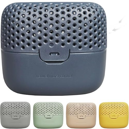 AbsoDry Duo Family - Deumidificatore casa muffa - più qualità dell'aria - Deumidificatore portatile anti muffa - Assorbi umidità armadio e bano – Blu notte