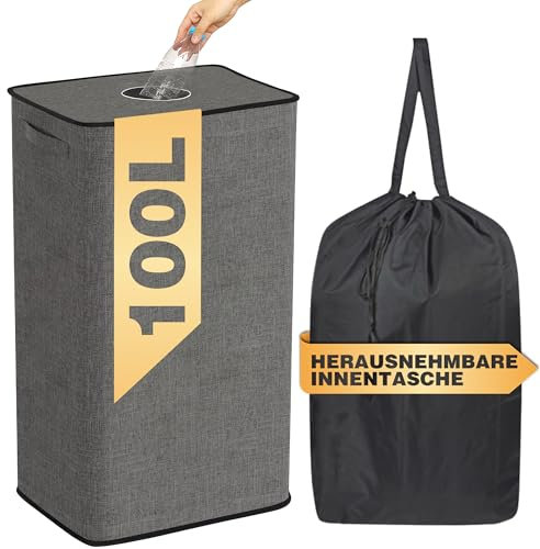 CATCHLUCK Pfandflaschen Sammelbehälter, Leergut mit Deckel Pfandflaschen Behälter Platzsparender Flaschensammler (Grau)