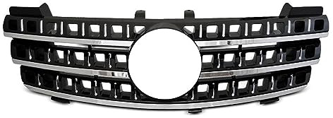 SJUYHNHN Parrilla Delantera de Coche para Mercedes Benz ML Class W164 2005 2006 2007 2008, Car Styling Parrilla Central Car capó Central Delantero Parrilla,Black