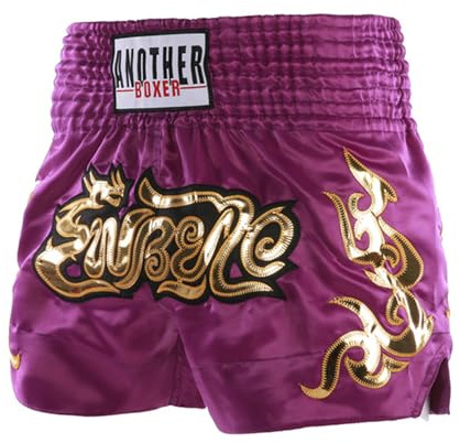 Runhomal MMA sport shorts pojke flicka Muay Thai kickboxning shorts för barn 5–16 år, Färg: blå, 8-12 ans
