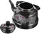 MOLUCKFU Wasserkocher aus Emaille Tropfkaffeekessel Wassertopf aus Emaille Herd Induktions-Teekessel gießen wasserkocher entkalker kettle Haushaltsteekanne Emaille- Black