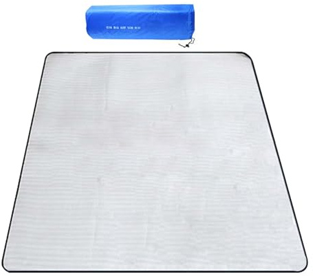 Camping Foil Mat - 200 x 200 cm Aluminium Camping Mat, Foam Sleeping Mats, Silver Foil Blanket, Waterproof Tent Footprint, Large Picnic Blanket, Portable Outing Carp for Beach, Garden, Park