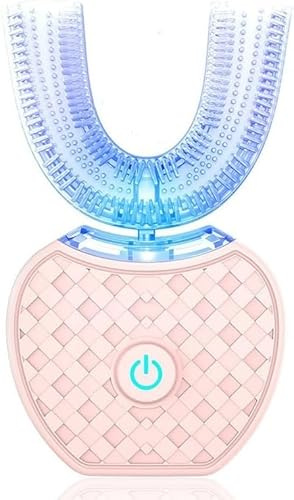 Cepillo De Dientes Sonic Brush V5, Limpieza Automática De 360°, Eléctrico Ultrasónico Inalámbrico for Niños Y Adultos, Cabezal De Silicona De Grado Alimenticio(Pink)