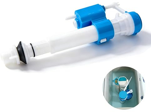 Toilet Flush Valve, 1/2 Adjustable Cistern Fill Valve Universal Toilet Cistern Flush System Replacement Efficient Water Control High Pressure Float System Cistern Fill Valve