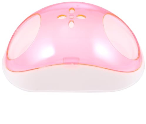 DOITOOL Portable Small PET Sand Bath House for Hamster and Chinchilla with Plastic Material and Sand Scoop, Half Design Suitable for Home and Outdoor Travel Use