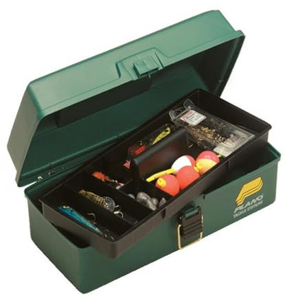 Plano One Tray Tackle Box, Dark Green Metallic