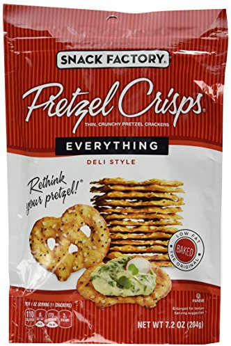 Snack Factory Pretzel Crisps Everything, 7.2-Ounce (Pack of 6)