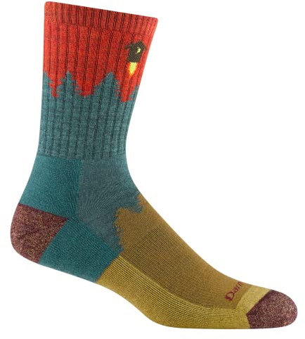 Darn Tough Men's Number 2 Micro Crew Midweight with Cushion Sock (Style 1974) - Teal, Large