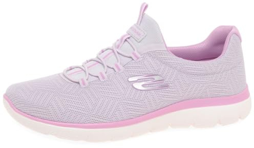 Skechers Mujer Summits Artistry Chic Zapatillas, Lavender Mesh/Trim, 39.5 EU
