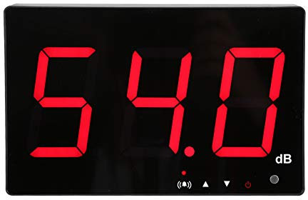 Sonomètre Numérique, 9,6 Pouces LCD Digital Sound Level Meter Tenture Murale 30~130dB Noise Tester