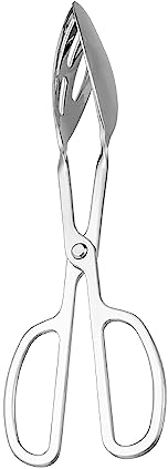 Pinzas de acero para servir con agarre cómodo, pinzas de tenedor para lavavajillas y patatas fritas (rosa, talla única)