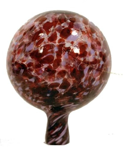 Oberstdorfer Glashütte Sfera da giardino colorata di rose, in vetro di cristallo decorativo resistente alle intemperie, diametro ca. 9 cm, 1430RV