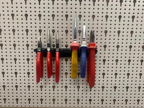 C3E Schraubendreher und Zangen Halterung für Tegometall Lochwand - Schwarz, Kunststoff, Werkzughalter