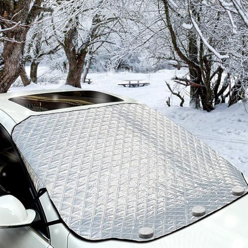DEYOQBD Couverture Pare-Brise Voiture, pour Citroen C3 Aircross Imperméable Antineige Antigel Protection Solaire Pare-poussière Couverture Pare-Brise,XL
