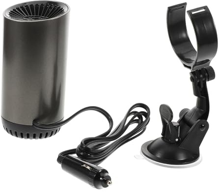 BUGUUYO Calentador Coche Portátil para Coche Ventilador Calefactor y Descongelador Rápido para Parabrisas Dispositivo Multifunción para Calefacción y Secado Compatible con Encendedor de