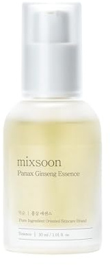 mixsoon Panax Ginseng Root Essence - Red Ginseng Extract, Single-Ingredient Face Essence for Refined Clarity & Vibrant Glow, Antioxidant-Rich Hydrating Care for Tired-Looking Skin, 30ml