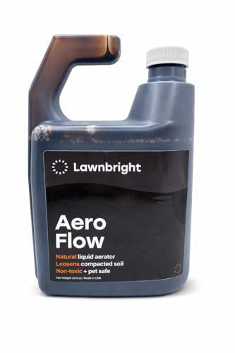 Aeroflow by Lawnbright - Liquid Lawn Aerator - Loosen Soil & Clay Without Equipment - Kids & Pet Safe - Sprayer Included (32 fl. oz)