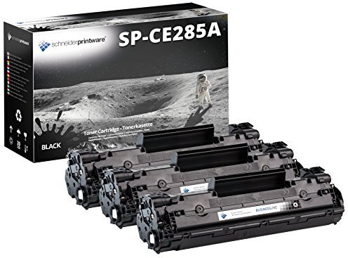 3 Schneider Printware Toner | 85% höhere Kapazität| kompatibel für CE285A für HP Laserjet Pro M1132 M1134 M1136 M1137 M1138 M1139 MFP M1210 M1212nf