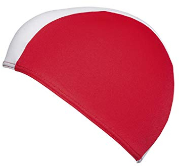 Fashy Herren badehætte Badehaube, rot/Weiß, Einheitsgröße EU