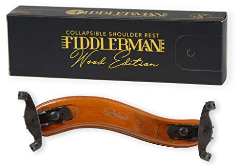 Fiddlerman Schulterstütze für Violine aus Holz für 4/4 und 3/4 mit klappbaren und höhenverstellbaren Füßen