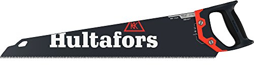 Handsäge 550mm von Hultafors I 9 Zähne pro Zoll I 45° & 90° Markierung I Säge für Holz & Laminat I Mit umweltfreundlicher Wachs-Pulverlackierung & ergonomischem Griff I Inkl. Klingenschutz I 590903