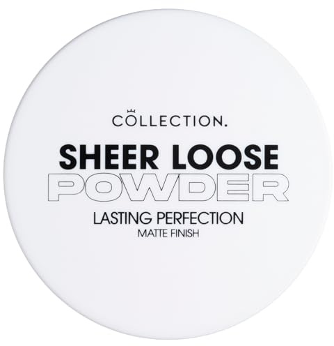 Collection Cosmetics Lasting Perfection Sheer Loose Powder, Lightweight Powder, 10g, Transparent
